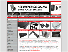 Tablet Screenshot of acebackstage.com